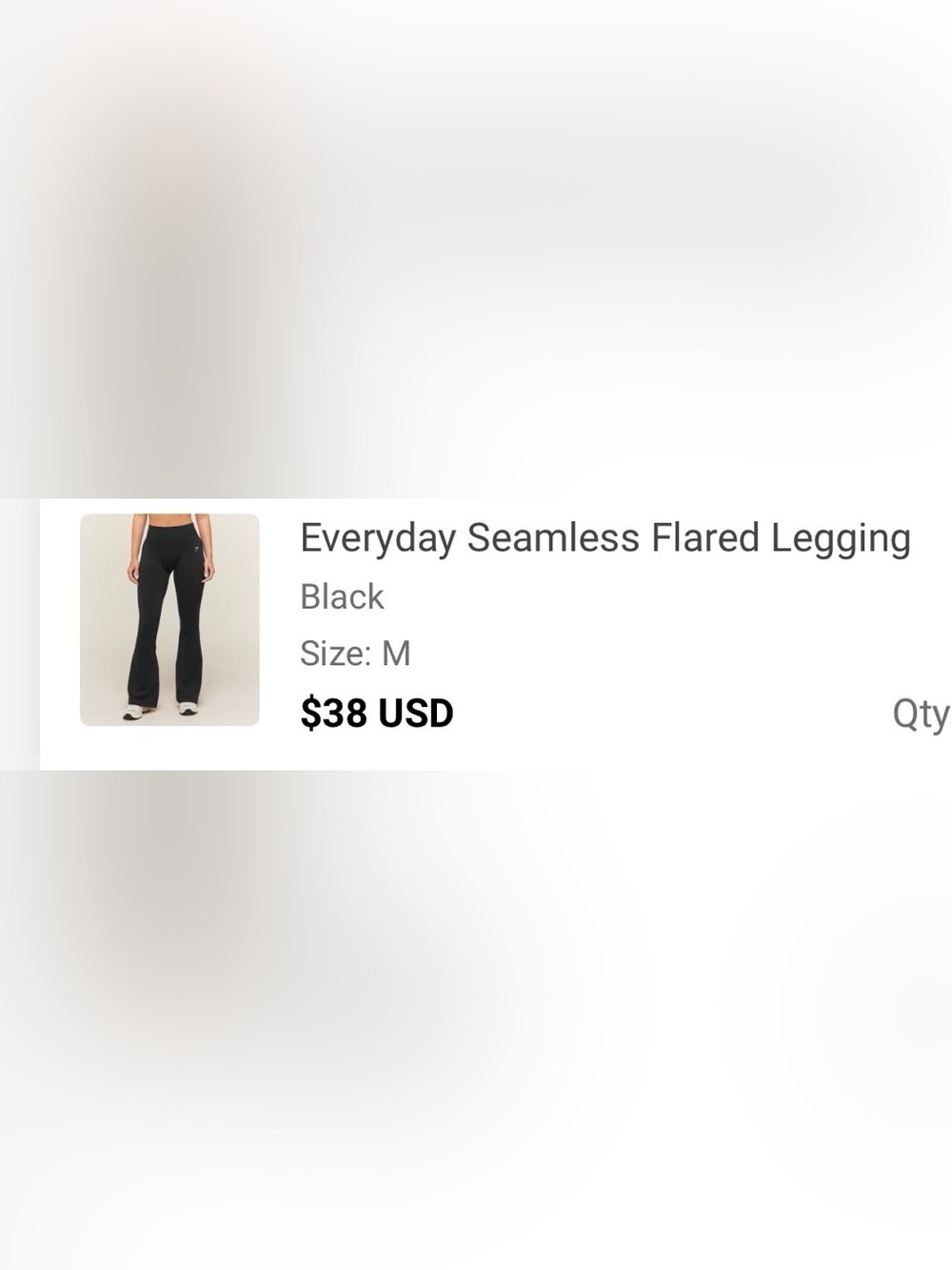 Gymshark Everyday Seamless Flared Leggings Black Size M - Picture 2 of 4